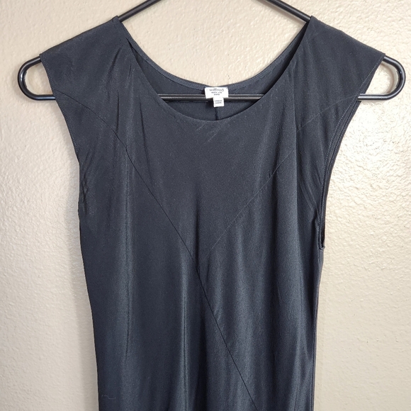 Aritzia Wilfred Womens |0| Black 100% Silk Sleeveless Midi Dress - Picture 2 of 6